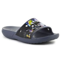 Klapki Crocs Classic Meta Scape Slide 208471-0C4 czarne. Czarne klapki bez wzorów, sportowe, bez obcasa, bez zapięcia. Za 271.50 zł.