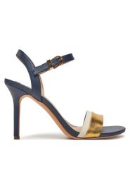 LAUREN RALPH LAUREN Sandały 802978212001 Granatowy. Niebieskie sandały Lauren Ralph Lauren, bez wzorów, ze skóry, bez obcasa, na szpilce, bez zapięcia. Za 639.99 zł.