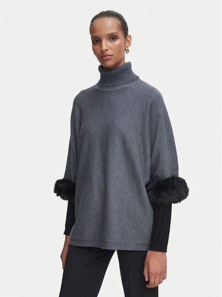 Rinascimento Golf CFM0012388003 Szary Oversize. Szare swetry Rinascimento, l, bez wzorów, z wiskozy, bez ramiączek. Za 414.99 zł.