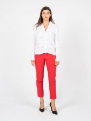Liu Jo Koszula | CF2267 T2432 | Kobieta | Biały. Białe koszule Liu Jo, bez wzorów, z bawełny, eleganckie, bez kołnierzyka, bez ramiączek. W wyprzedaży za 359.00 zł.