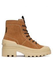 Pepe Jeans Trapery Hale Basic W PLS500006 Brązowy. Brązowe traperki Pepe Jeans, bez wzorów, z jeansu, bez obcasa, bez zapięcia. Za 499.99 zł.