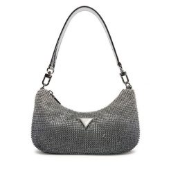 Torebka Guess. Szare torebki klasyczne Guess, z aplikacjami, klasyczne, bez dodatków. Za 379.99 zł.
