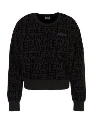 EA7 Emporio Armani Bluza 7W000002 AF10195 UC001 Czarny Relaxed Fit. Czarne bluzy EA7 Emporio Armani, xl, bez wzorów, z bawełny, bez kaptura. Za 279.99 zł.