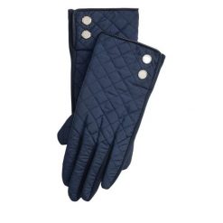 Rękawiczki LAUREN RALPH LAUREN. Niebieskie rękawiczki Lauren Ralph Lauren, bez wzorów, z dzianiny. Za 419.99 zł.