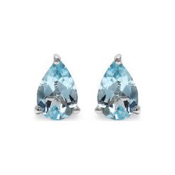 TERI 7 srebrne kolczyki blue topaz łezka 1,6 ct. Niebieskie kolczyki Braccatta, z topazem, srebrne. Za 125.00 zł.