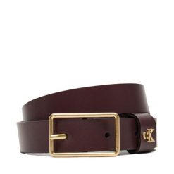 Pasek Damski Calvin Klein. Czerwone paski Calvin Klein, bez wzorów. Za 189.99 zł.