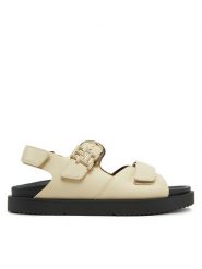 Tommy Hilfiger Sandały Leather Sporty Sandal FW0FW08799 Écru. Sandały Tommy Hilfiger, bez wzorów, ze skóry, sportowe, bez obcasa, na płaskiej podeszwie, bez zapięcia. Za 649.99 zł.
