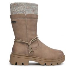 Botki Jana. Szare botki JANA, bez wzorów, bez obcasa, na płaskiej podeszwie, bez zapięcia. Za 239.99 zł.