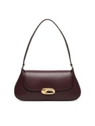Calvin Klein Torebka Hardware Flap Shoulder Bag LV04F3146G Bordowy. Czerwone torebki klasyczne Calvin Klein, bez wzorów, ze skóry, bez dodatków. Za 519.99 zł.