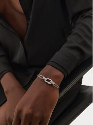 Guess Bransoletka JUBB04 581JW Srebrny. Szare bransoletki Guess, metalowe. Za 239.99 zł.