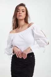 Bluzka damska hiszpanka TWINSET ACTITUDE. Bluzki Twinset Milano, s, bez wzorów, bez kołnierzyka, bez ramiączek. W wyprzedaży za 455.20 zł.