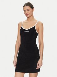 Guess Sukienka codzienna E5GK15 KCQV1 Czarny Bodycon Fit. Czarne sukienki Guess, na co dzień, m, z aplikacjami, z bawełny, bez kołnierzyka, bez ramiączek, bodycon. Za 129.99 zł.