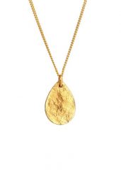 Elli Damski wisior płytowy Vintage Structured in 925 Sterling Silver Gold Plated Naszyjniki 1 ct. Szare naszyjniki Elli, z materiału, pozłacane. Za 293.99 zł.