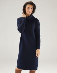 Luźna sukienka z dzianiny. Sukienki Unisono, s, bez wzorów, z dzianiny, bez kołnierzyka, bez ramiączek. Za 219.00 zł.