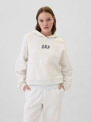 GAP Bluza w kolorze kremowym rozmiar: L. Brązowe bluzy GAP, l, bez wzorów, bez ramiączek, z kapturem. Za 118.56 zł.