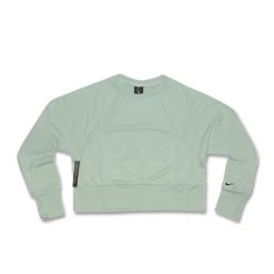 Bluza damska Nike Dri-Fit Fleece Get Fit Lux Crew Sweatshirt. Czarne bluzy Nike, bez wzorów, bez kaptura, dri-fit (nike). Za 198.00 zł.