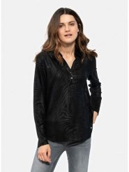 KEY LARGO Bluzka "Python" w kolorze czarnym rozmiar: L. Czarne bluzki KEY LARGO, l, bez wzorów, bez kołnierzyka, bez ramiączek. Za 114.98 zł.