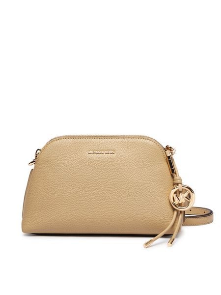 MICHAEL Michael Kors Torebka 32T6GX4C1L Beżowy. Brązowe listonoszki MICHAEL Michael Kors, bez wzorów, ze skóry, bez dodatków. Za 865.99 zł.