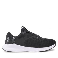 Buty na siłownię Under Armour. Czarne buty treningowe Under Armour, bez wzorów, bez zapięcia, na fitness i siłownię. Za 219.99 zł.