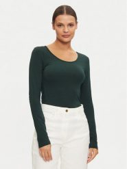 ONLY Bluzka 15204712 Zielony Stretch Fit. Zielone bluzki ONLY, xs, bez wzorów, z bawełny, bez kołnierzyka, bez ramiączek. Za 59.99 zł.
