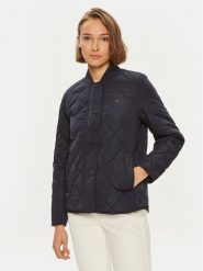 Tommy Hilfiger Kurtka przejściowa WW0WW42376 Granatowy Regular Fit. Niebieskie kurtki Tommy Hilfiger, s, bez wzorów, z syntetyku, bez kaptura. Za 619.99 zł.