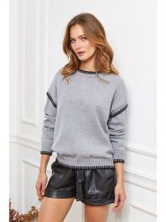 Joséfine Sweter "Brami" w kolorze szarym rozmiar: S. Szare swetry Joséfine, s, bez wzorów, bez ramiączek. Za 152.26 zł.