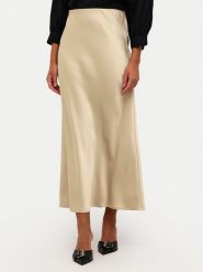 Kaffe Spódnica maxi Lotte 10508853 Beżowy Regular Fit. Brązowe spódnice Kaffe, bez wzorów, z syntetyku, maxi. Za 129.99 zł.