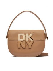 DKNY Torebka Echo Sm Flap Cbody R42EKE28 Brązowy. Brązowe torebki klasyczne DKNY, bez wzorów, ze skóry, bez dodatków. Za 1,219.00 zł.