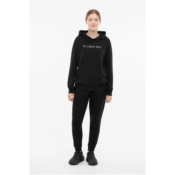 Bluza damska VIKING Team Wear Lady Bamboo z kapturem. Czarne bluzy Viking, bez wzorów, sportowe, bez ramiączek, z kapturem. Za 279.90 zł.