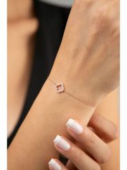 Miu Silver Pozłacana bransoletka z cyrkoniami rozmiar: onesize. Różowe bransoletki Miu Silver, z cyrkonią, pozłacane. Za 82.99 zł.