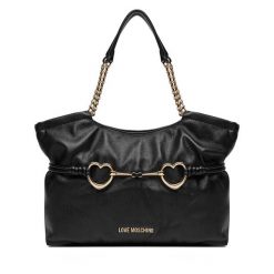 Torebka LOVE MOSCHINO. Czarne shopper bag Love Moschino, bez wzorów, bez dodatków. Za 539.99 zł.