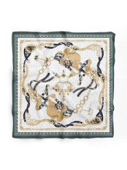 Lucky Bees Chusta w kolorze czarno-beżowym - 55 x 55 cm rozmiar: onesize. Brązowe chusty Lucky Bees, bez wzorów, z materiału. Za 21.99 zł.