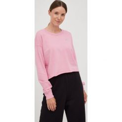 Dkny bluza damska kolor różowy z aplikacją. Czerwone bluzy DKNY, l, z aplikacjami, bez ramiączek, bez kaptura. W wyprzedaży za 243.99 zł.