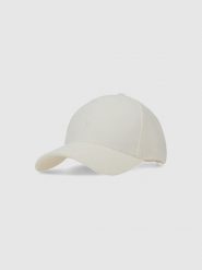 4F Czapka z daszkiem strapback uniseks - biała Uniwersalny. Białe czapki z daszkiem 4f, na lato, bez wzorów, z syntetyku, klasyczne. W wyprzedaży za 59.99 zł.