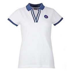 Damska koszulka polo Peak Mountain Asfalte. Białe t-shirty sportowe Peak Mountain, bez wzorów, bez ramiączek. W wyprzedaży za 141.00 zł.