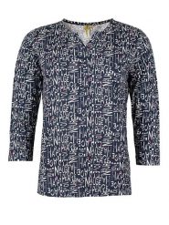 Roadsign Bluzka w kolorze granatowo-białym rozmiar: L. Białe bluzki Roadsign, l, bez wzorów, z wiskozy, bez kołnierzyka, bez ramiączek. Za 65.23 zł.