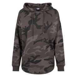 Bluza damska z kapturem Urban Classic Camo. Czarne bluzy Urban Classics, bez wzorów, z kapturem. Za 214.00 zł.