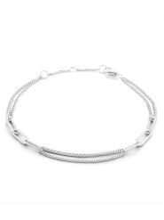 Eclat d'Argent Srebrna bransoletka rozmiar: onesize. Szare bransoletki Eclat d'Argent, srebrne. Za 118.56 zł.