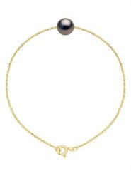 ATELIERS SAINT GERMAIN Złota bransoletka z perłą Tahiti rozmiar: onesize. Niebieskie bransoletki ATELIERS SAINT GERMAIN, z perłą, złote. Za 630.99 zł.