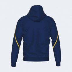 Bluza z kapturem Errea Clancy. Niebieskie bluzy ERREA, l, bez wzorów, z materiału, sportowe, bez ramiączek, z kapturem. Za 303.95 zł.