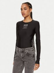 Versace Jeans Couture Body 77HAM221 J0148 Czarny Slim Fit. Czarne body i gorsety Versace Jeans Couture, bez wzorów, z jeansu, bez ramiączek. Za 369.99 zł.