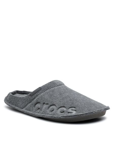 Crocs Kapcie Baya Slipper 205917-0IF Szary. Szare kapcie Crocs, bez wzorów. Za 149.99 zł.