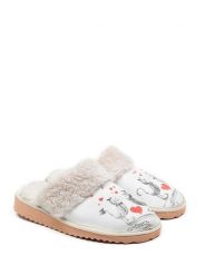 Goby Kapcie w kolorze białym ze wzorem rozmiar: 39. Białe kapcie Goby, bez wzorów, z materiału. Za 122.45 zł.