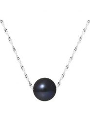 Pearline Złoty naszyjnik z perłą - dł. 42 cm rozmiar: onesize. Szare naszyjniki Pearline, z materiału, z perłą, złote. Za 448.99 zł.