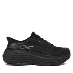 Buty do biegania Skechers. Czarne buty do biegania Skechers, bez wzorów, bez zapięcia, do biegania. Za 379.99 zł.