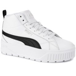 Buty sportowe sneakersy damskie wysokie na platformie PUMA KARMEN II MID 397459-. Białe buty treningowe Puma, bez wzorów, bez zapięcia. Za 209.00 zł.