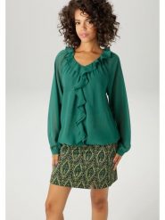 Aniston Bluzka w kolorze zielonym rozmiar: 46. Zielone bluzki Aniston, bez wzorów, bez kołnierzyka, bez ramiączek. Za 82.99 zł.