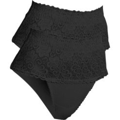 Figi shape (2 pary), silny stopień modelowania sylwetki. Brązowe bielizna modelująca bonprix, bez wzorów, z koronki. Za 77.99 zł.
