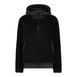 Kurtka z kapturem wooltech damska CMP. Czarne kurtki CMP, bez wzorów, z kapturem. Za 531.00 zł.