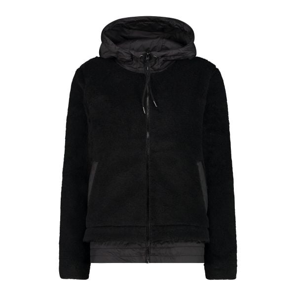 Kurtka z kapturem wooltech damska CMP. Czarne kurtki CMP, bez wzorów, z kapturem. Za 531.00 zł.